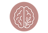 Brain icon representing mental health and emotional wellness.