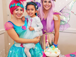 Josie's Trolls Party with Poppy and Purple Fairy!