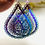 Thumbnail: Lace edge Teardrop Rainbow Earrings 