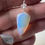 Thumbnail: Opalite Shield Silver Necklace 