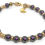 Thumbnail: Gold filled beads and Purple Swarovski Pearl Bracelet with Butterfly