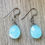 Thumbnail: Ocean Blue Chalcedony Teardrop Earrings 