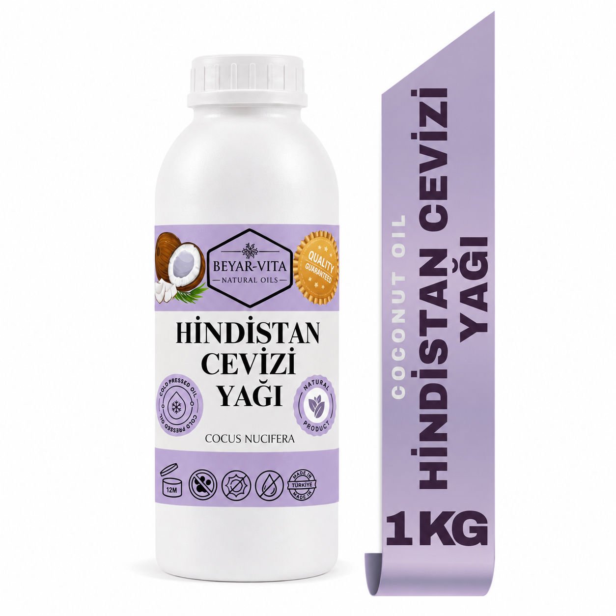 Hindistan Cevizi Yağı, 1 KG ( soğuk sıkım)