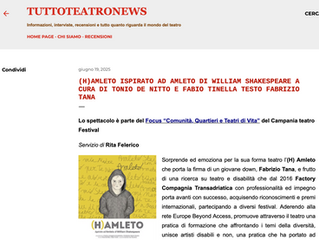 (H)amleto visto da Rita Felerico su tuttoteatronews del 19.06.25