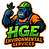 HGE Environmental Services logo representing professional lawn care, junk removal, and property clean-up services in Douglasv