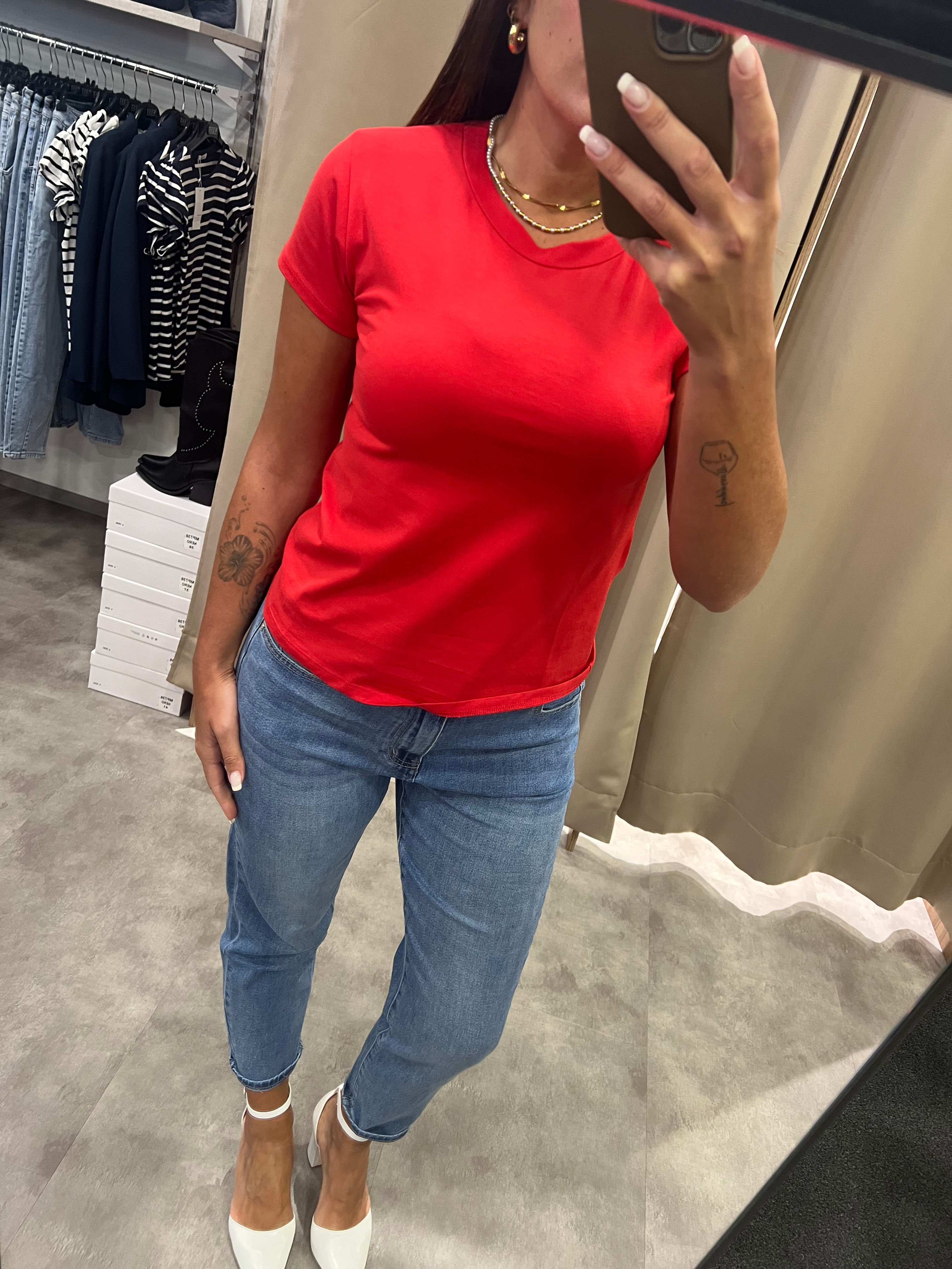 T-shirt basica rossa