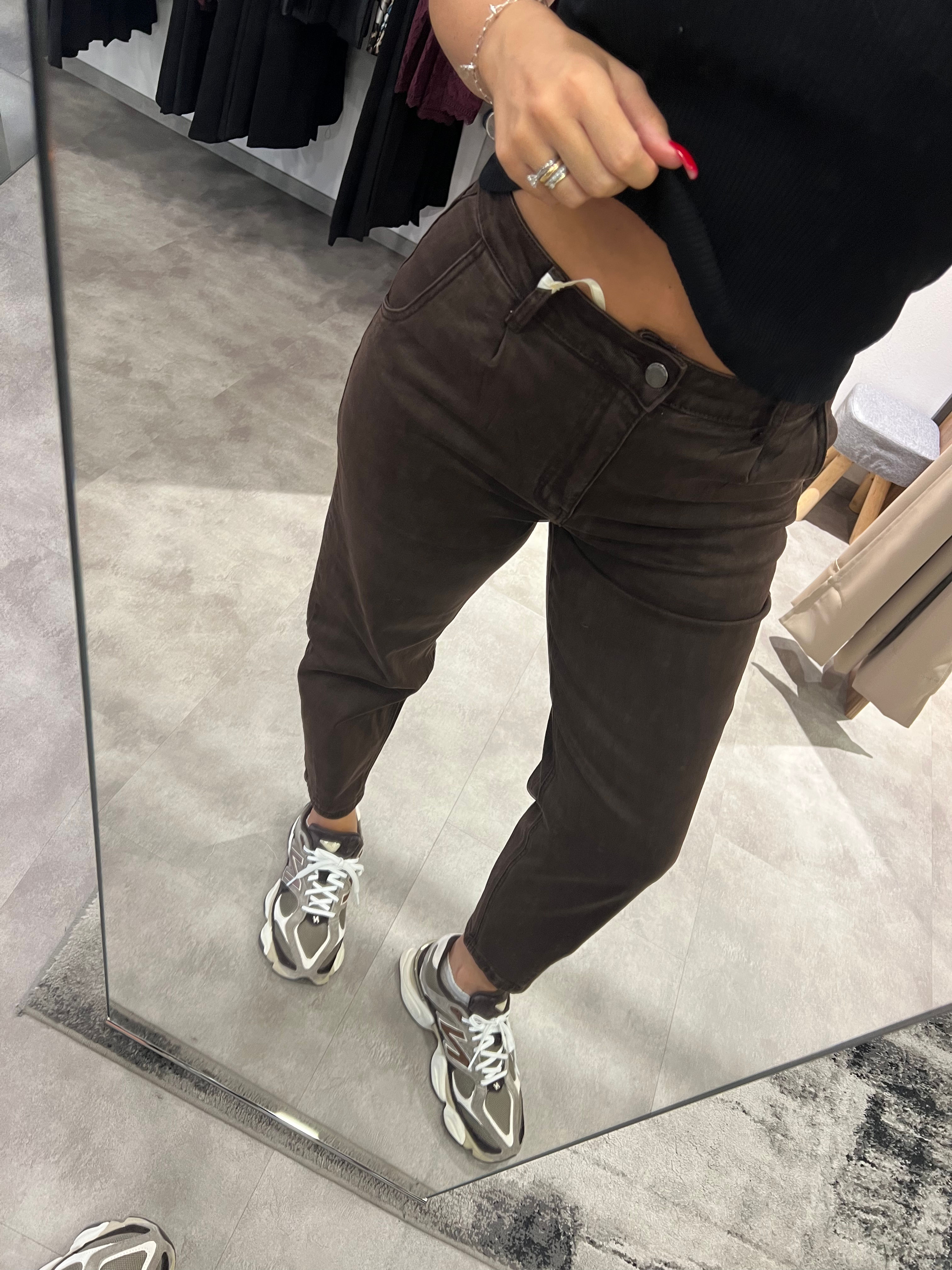 Jeans baloon marrone