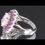Miniatura: Anel em Prata com Quartzo Rosa Rubis e Ametistas