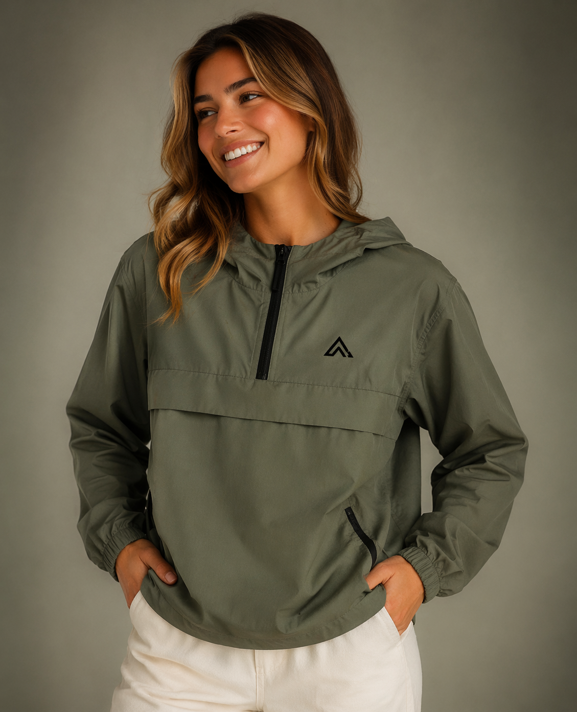 Waterproof 1/4 Zip Windbreaker