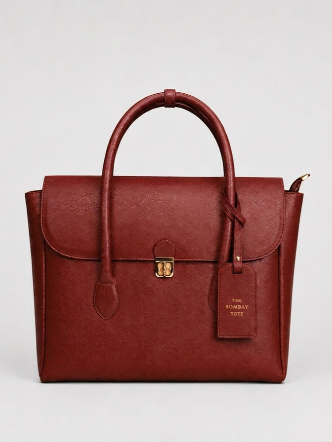 Thumbnail: The Ava Office Tote - Maroon