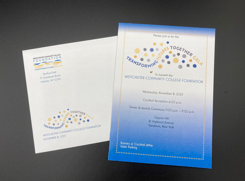 Gala Invitation and Envelope
