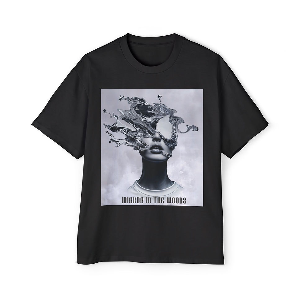 Thumbnail: Oversized Tee Japanese Artist Miho Morita Mirror Artistic Statement Piece