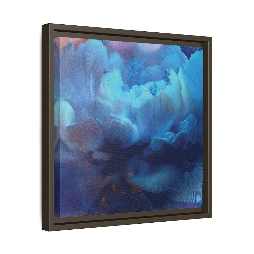 Thumbnail: Framed Abstract Art Print, Colorful Canvas for Home Decor