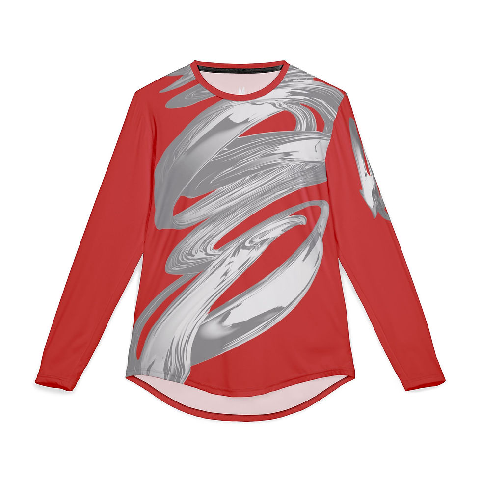 Thumbnail: Abstract Cloud Series: Stylish Men's Long Sleeve UV Protection Shirt