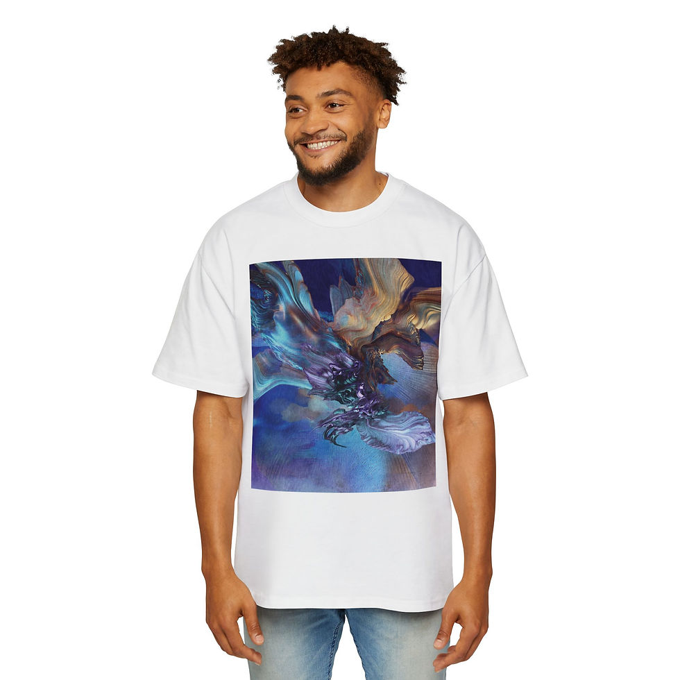 Thumbnail: Oversized Tee Japanese Artist Miho Morita Mirror Artistic Statement Piece