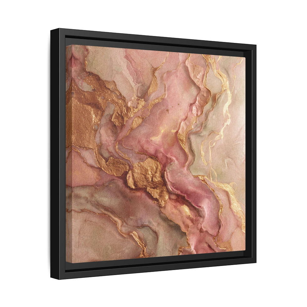 Thumbnail:  Framed Abstract Art Print, Colorful Canvas for Home Decor