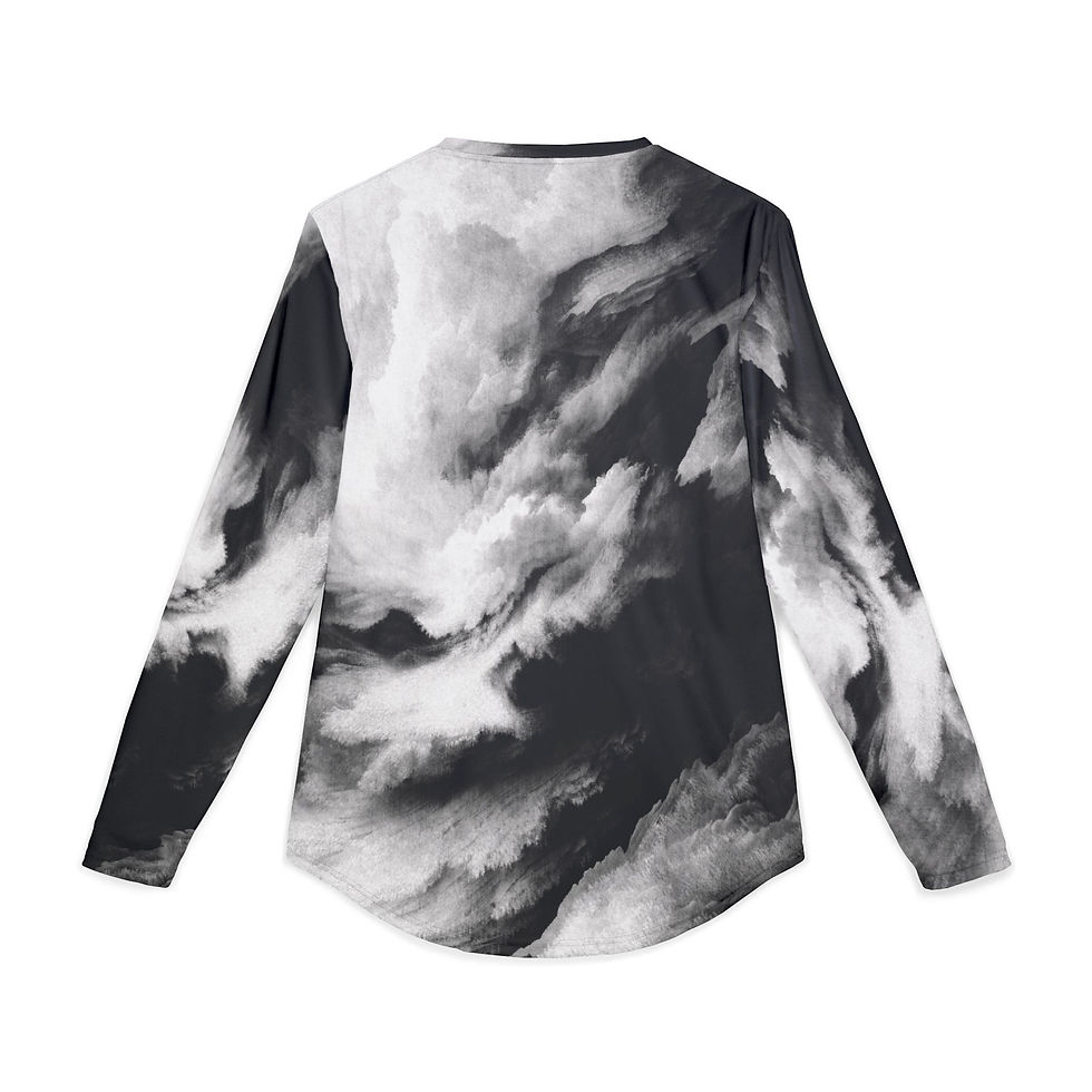 Thumbnail: Abstract Cloud Series: Stylish Men's Long Sleeve UV Protection Shirt