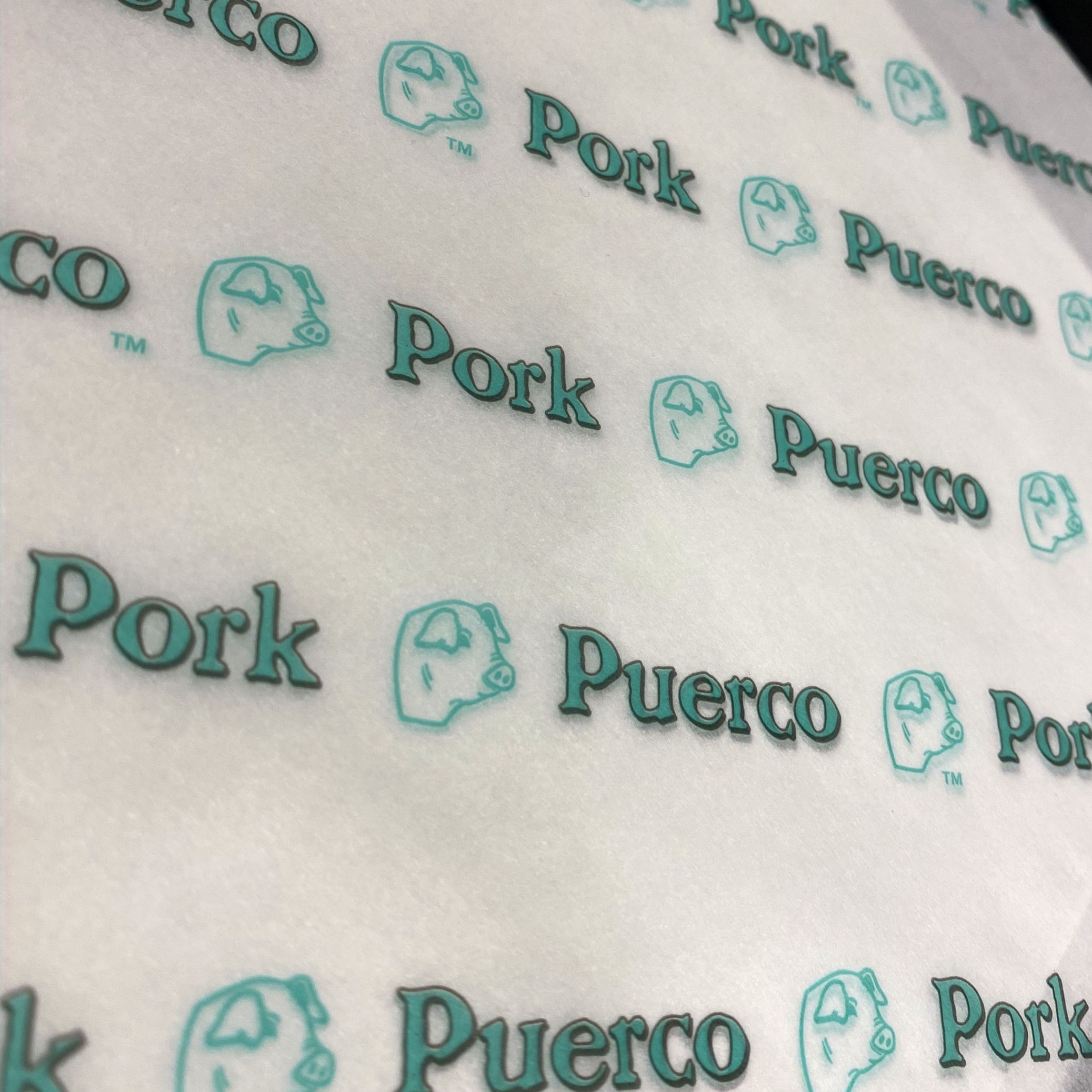 Stock Print, Green Pork Design, 1,000 Count