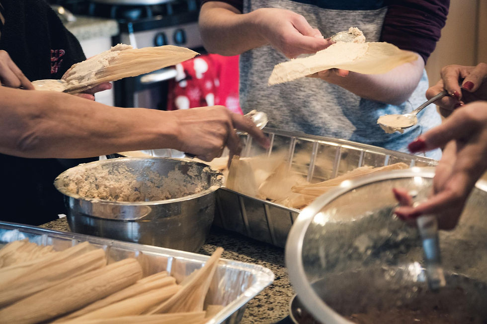 Batch cooking tamales
