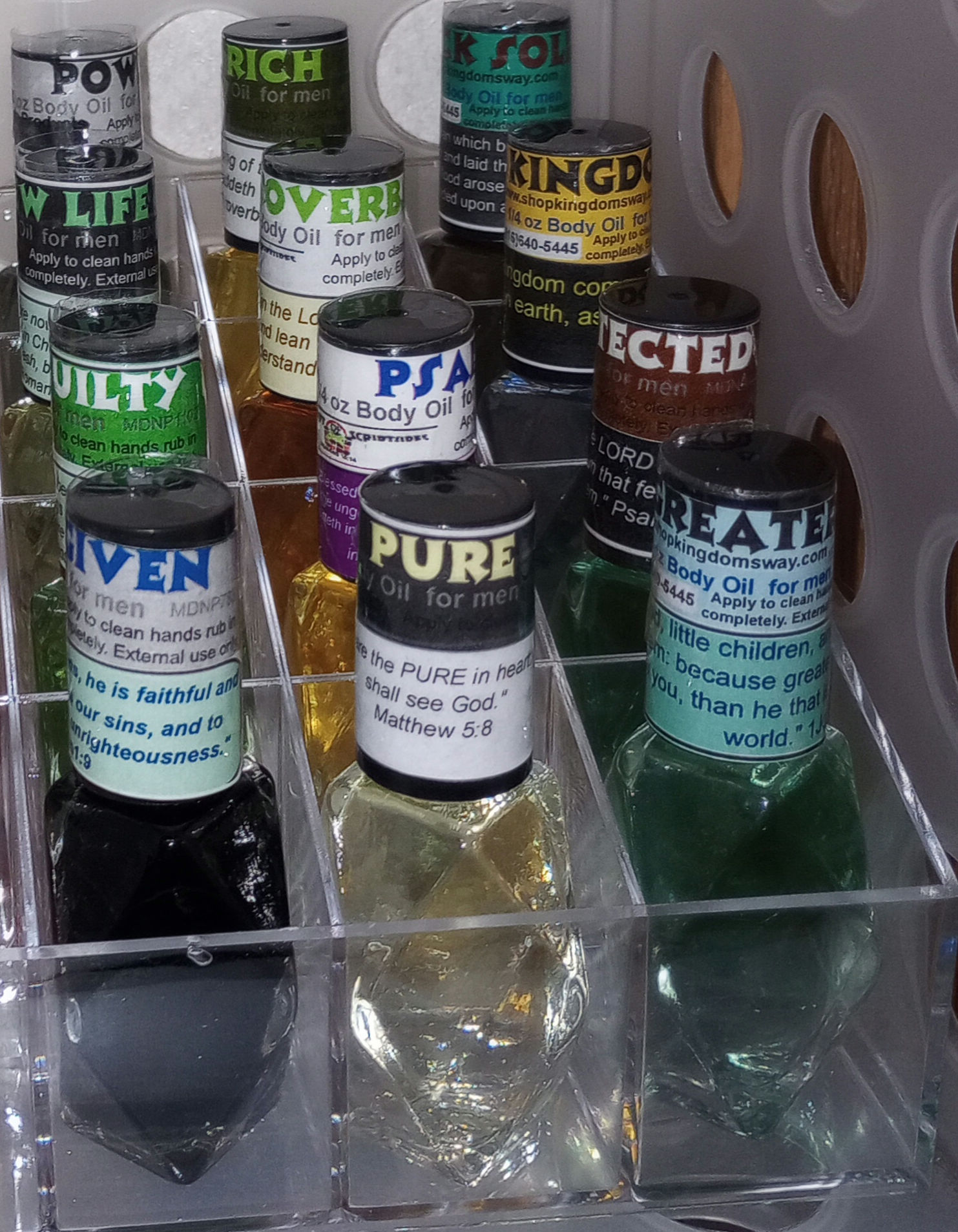 Oil De Joy Designa Men's Body Oil (choose your scent and size)