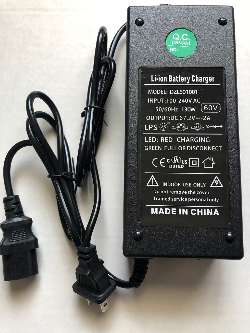 Thumbnail: 67.2v/3ah  Lithium  Batteries Charger