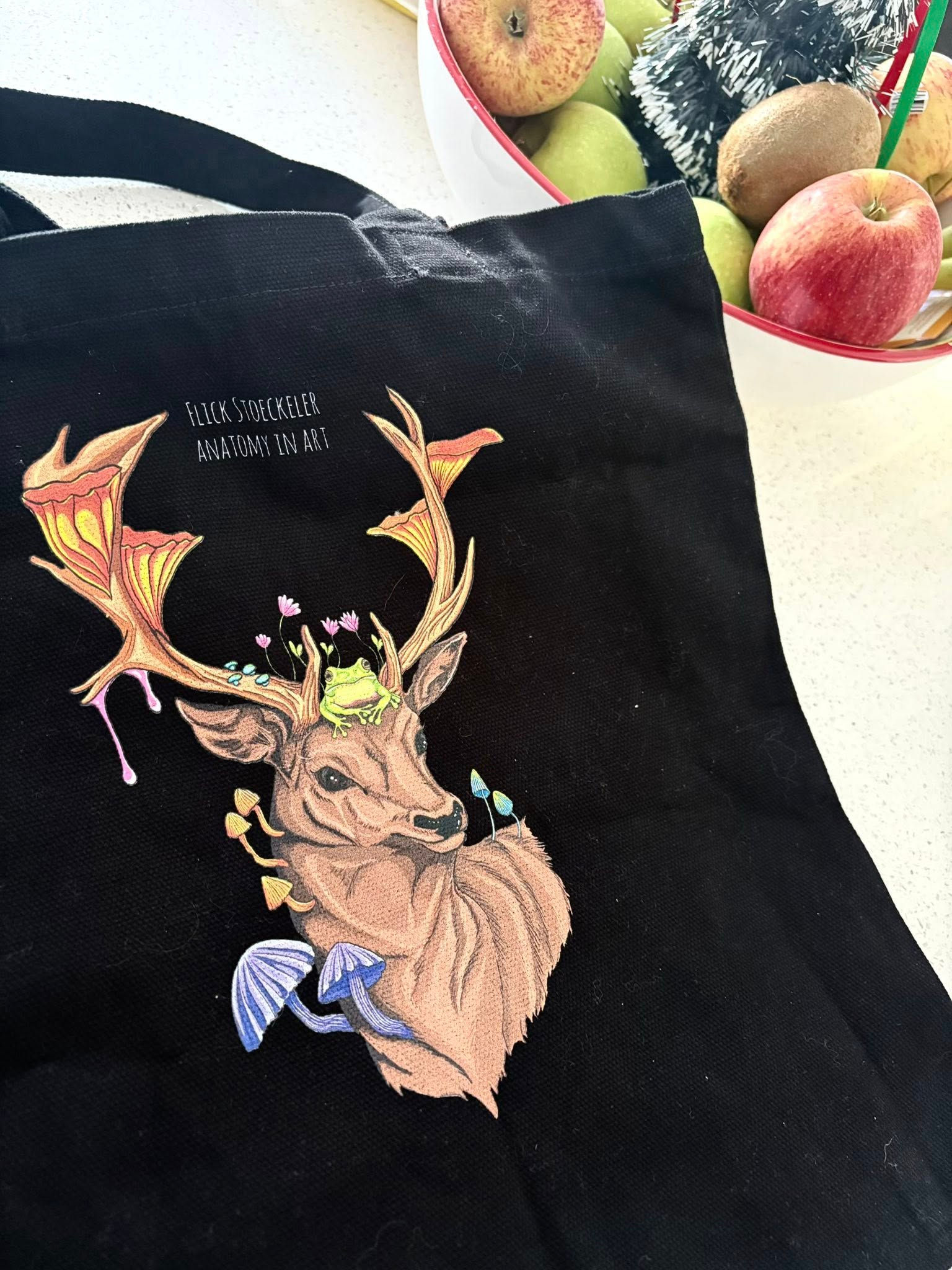 Thick cotton tote bag- black or natural colour