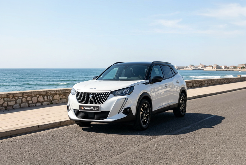 Peugeot 2008 numa estrada costeira