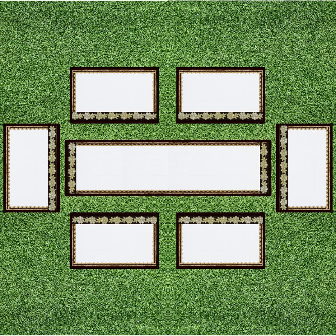 Dinning Set White Gota 6 seater