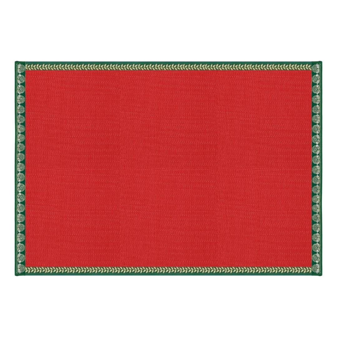 Chatai Mat 6/8ft Red Circle