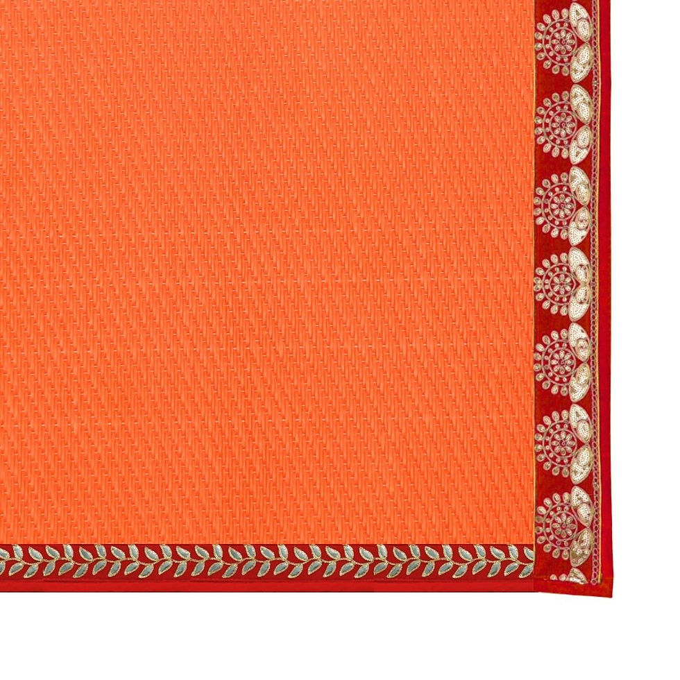 Thumbnail: Chatai Mat 6/8ft Orange Circle