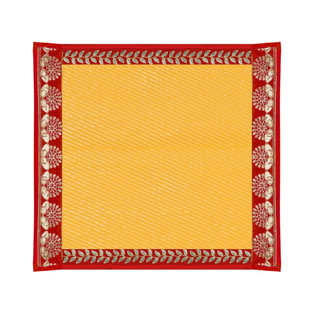 Pooja Aasan Yellow Circle