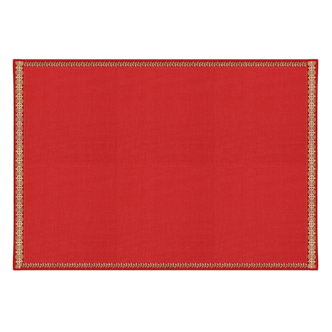 Chatai Mat 6/8ft Red Square