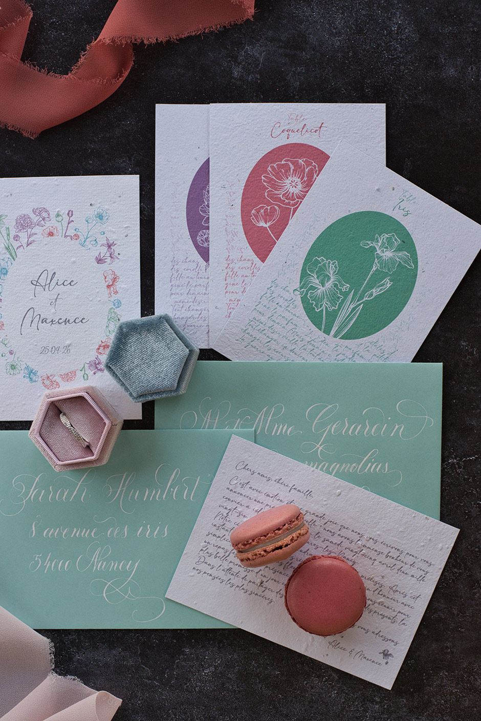 Papeterie de mariage - Le pouvoir des fleurs - Ariane Py