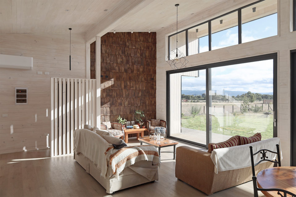 Imagen living - Casa NU - Chiloe - Ignacio Pizarro Arquitecto