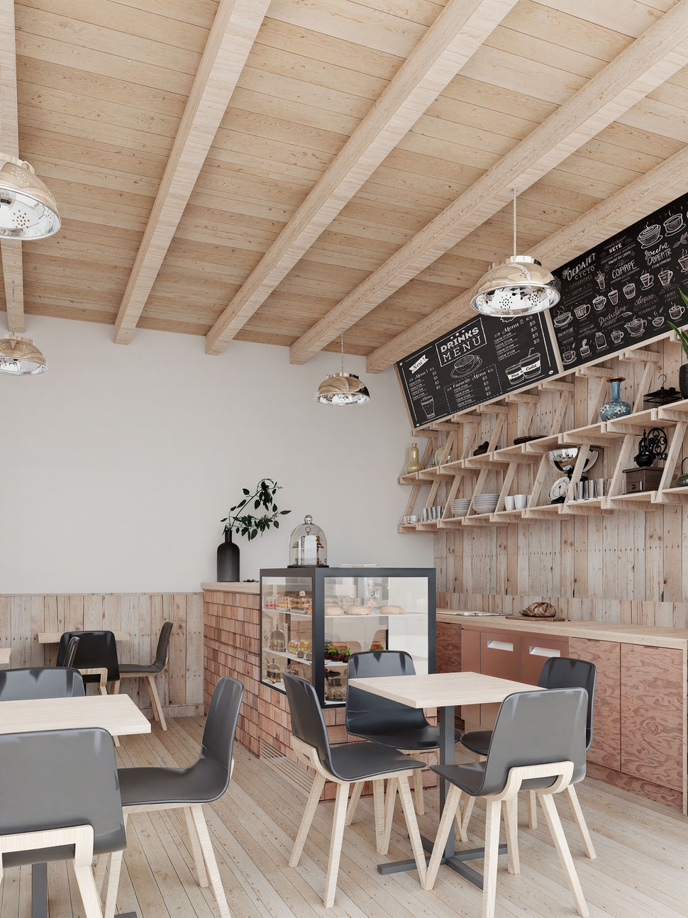 render lateral 2 - Cafeteria Weltún - Ignacio Pizarro Arquitecto