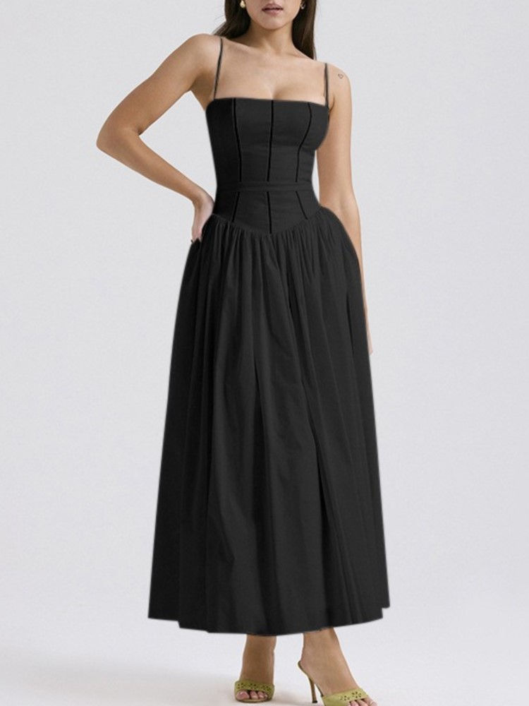 Thumbnail: Women's Temperament Commuting Suspender Dress Summer Elegant And Gentle Style Th