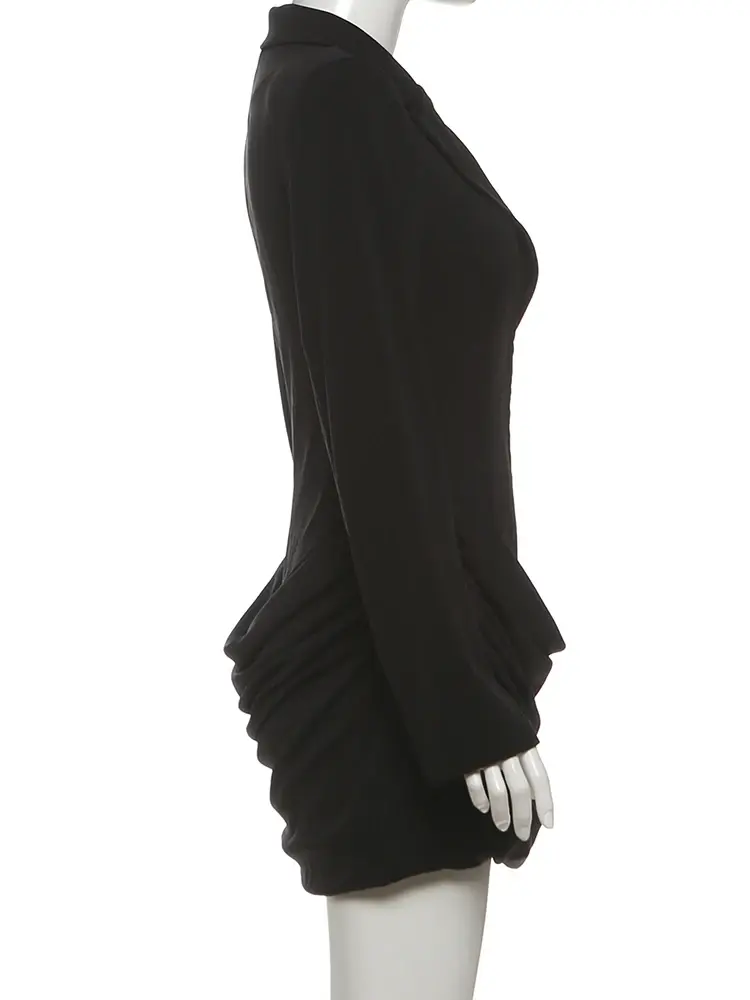 Thumbnail: Sexy Single-Breasted Hidden Buttons Dress