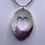 Thumbnail: Wampum Oval with Heart Cut Out Pendant Necklace