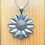 Thumbnail: Sun Flower Pendant with Quahog Shell Necklace Wampum
