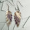 Thumbnail: Quahog Shell Feather Earrings