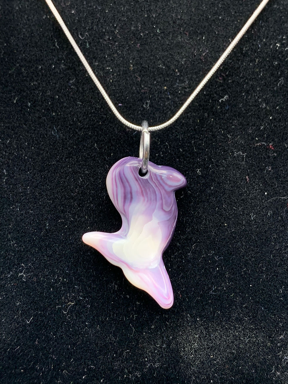 Thumbnail: Wampum Dolphin Necklace