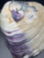 Thumbnail: Wampum Heart Necklace