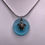 Thumbnail: Light Blue Sea Glass Sea Turtle Charm Necklace