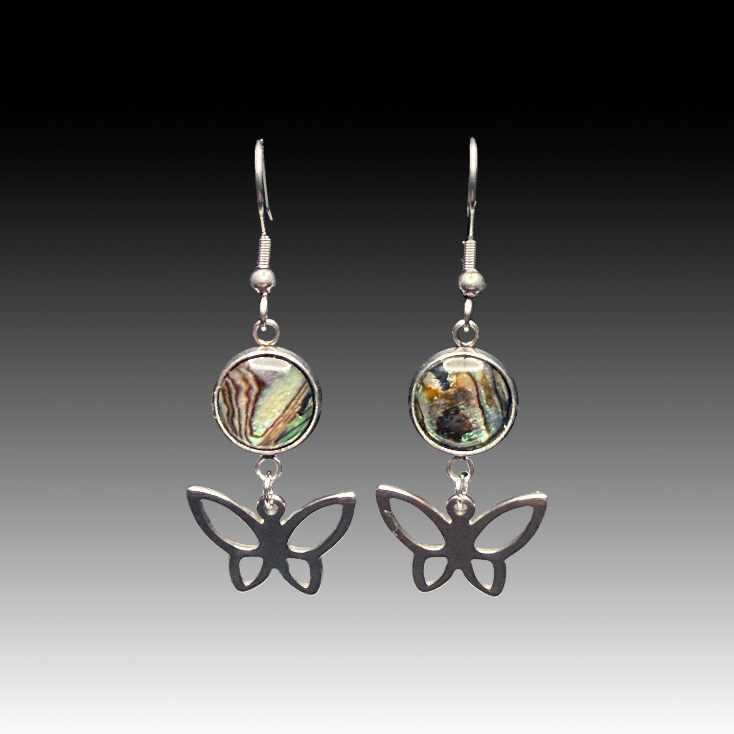Butterfly Abalone Earrings