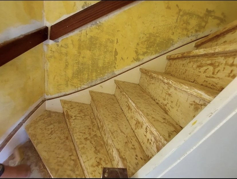 Vooraf foto trap renoveren