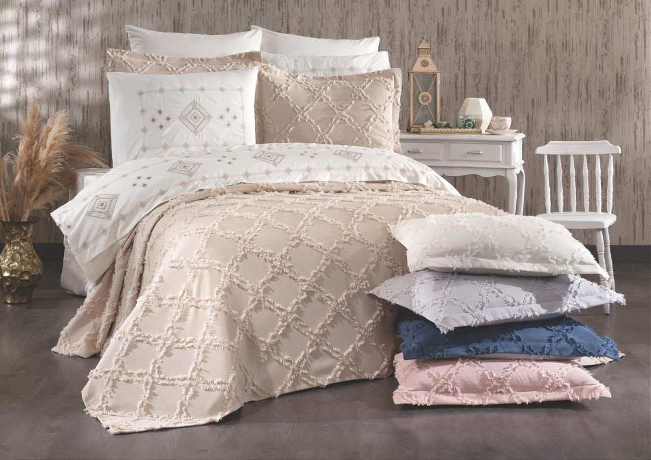 Zarif Nakışlı Gelin Seti 9 Parça