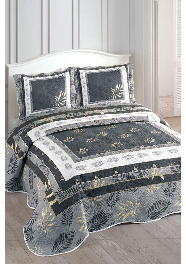 Camelia Çift Kişilik Kapitoneli Yatak Örtüsü