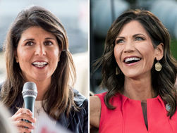 Haley và Noem tiếp cận Trump theo cách khác nhau trong giai đoạn khởi động bầu cử 2024.
