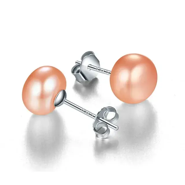 Thumbnail: Genuine Freshwater White Pearl Earrings