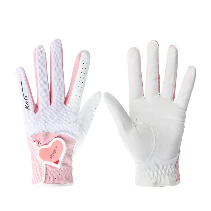 Thumbnail: New 1 Pair Golf Gloves Woman PU Leather Soft Gloves